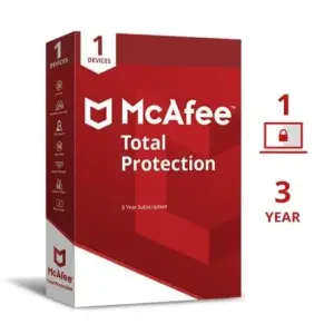 McAfee Total Protection Antivirus – 1 PC, 3 Years Subscription (Digital Delivery)